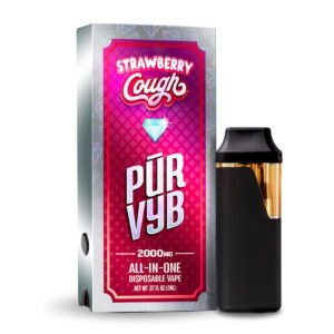 PUR VYB - 2G THCa Live Resin - Strawberry Cough - Sativa